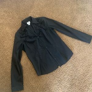 Black button down shirt